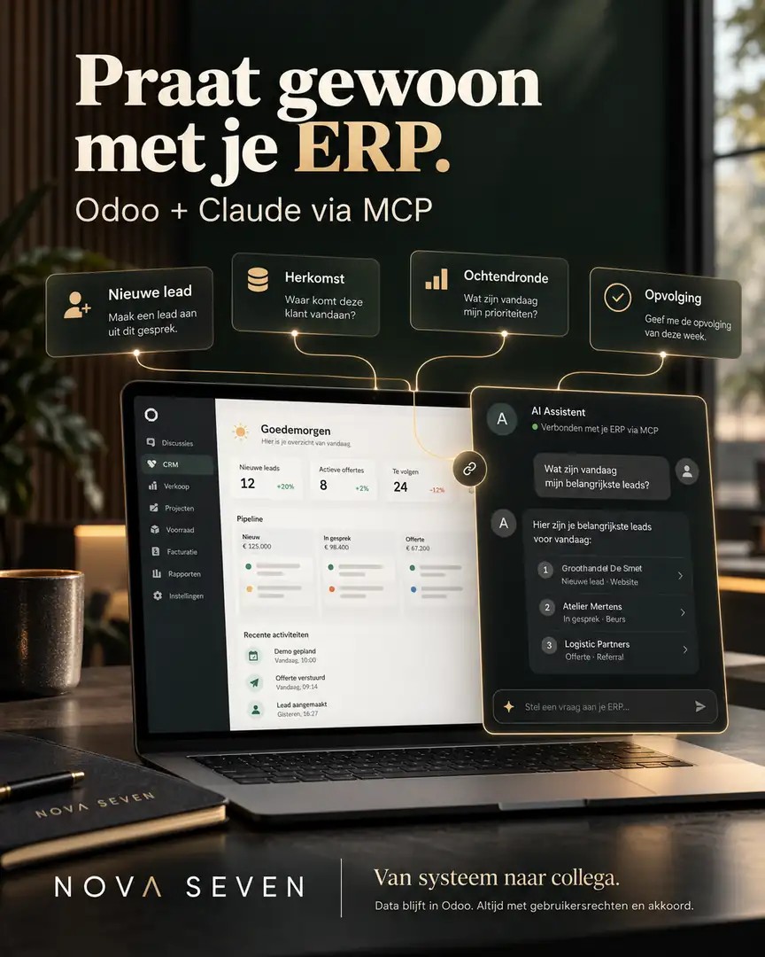 Praat gewoon met je ERP: Odoo en Claude via MCP